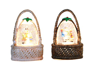Remote controlled dimmable LED snow ball set