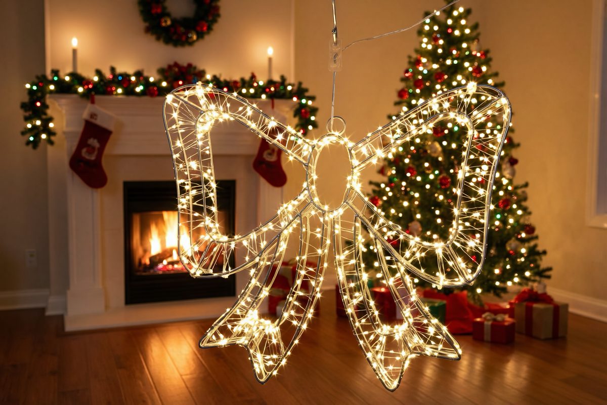 Holiday Wreath with Lights