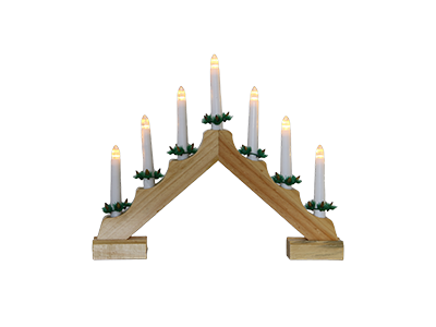 Wooden Candle Lights - Flameless LED, Energy Saving, Perfect for Holiday Home Decor
