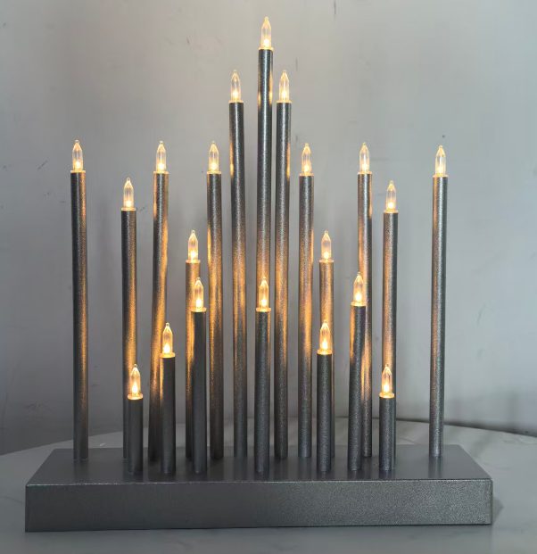 Metal Candle Lights For Office Buildings LED Candle Decorative Light for Holiday Home Decor
