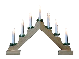 Wooden Candle String Lights LED Candle Decorative Light for Holiday Home Decor