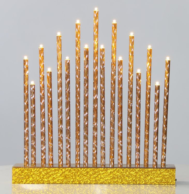 Metal Candle Lights Manufacturer LED Candle Decorative Light for Holiday Home Decor