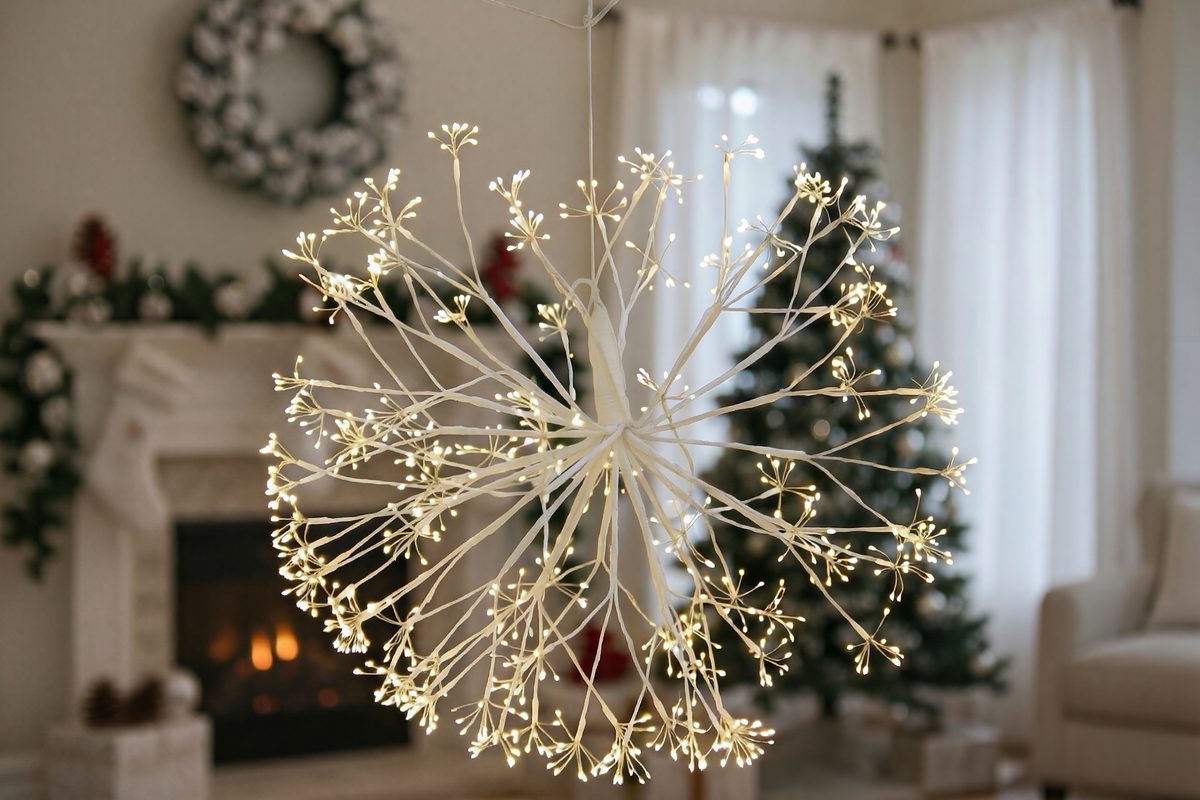 Outdoor Led Firework Lights - Easy to Install, Suitable for Indoor Outdoor Holiday Home Party Decoration