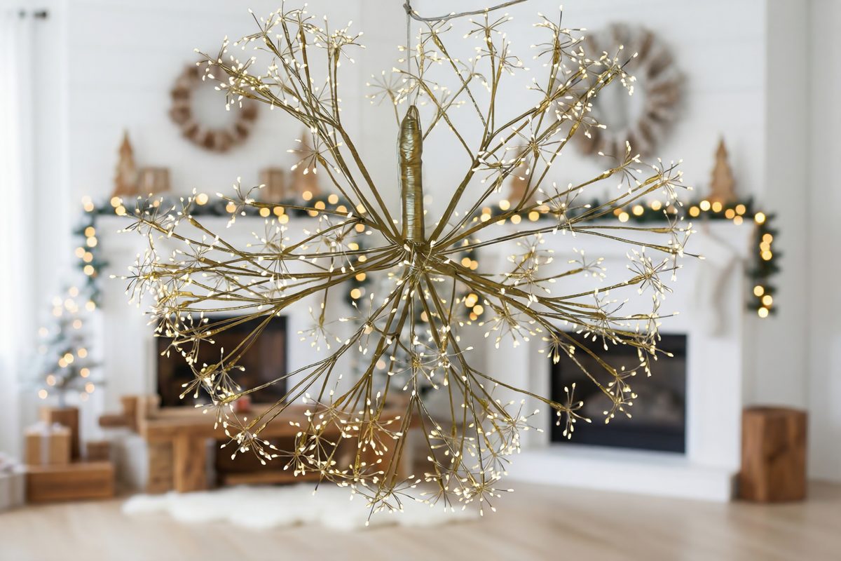 Outdoor Led Firework Lights - Warm White LED, Energy Saving, Eco Friendly, Perfect for Holiday Decor