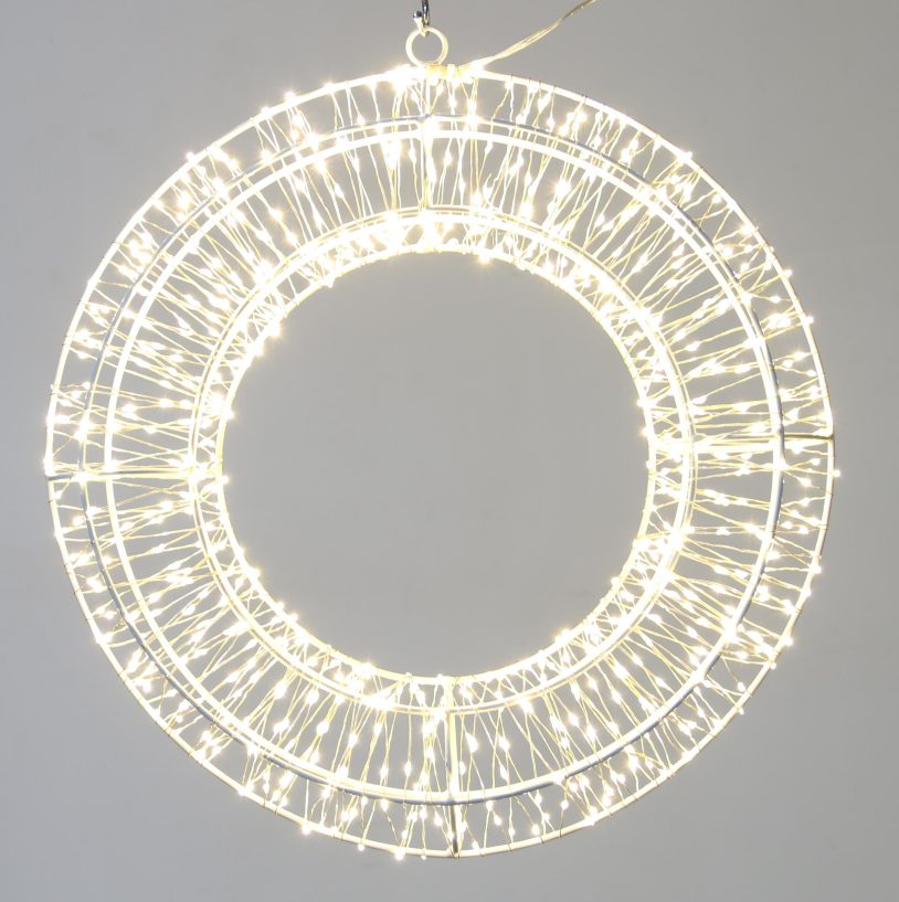 Color Changing Wreath Lights LED Wreath Decorative Light for Holiday Home Decor