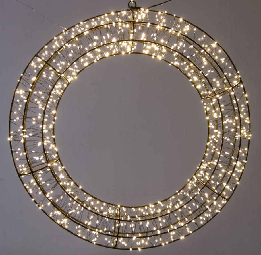 Wreath Decoration Lights LED Wreath Decorative Light for Holiday Home Decor
