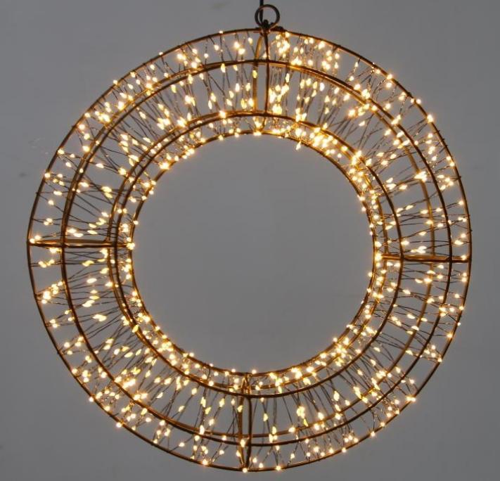 Lighted Wreath LED Wreath Decorative Light for Holiday Home Decor