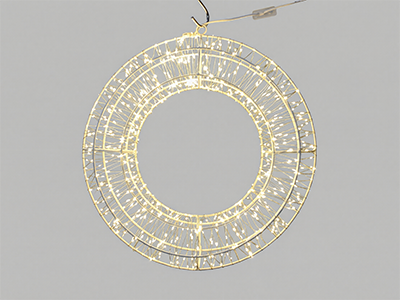Indoor Wreath Lights - Easy Install, for Front Door Home Party Holiday Decor