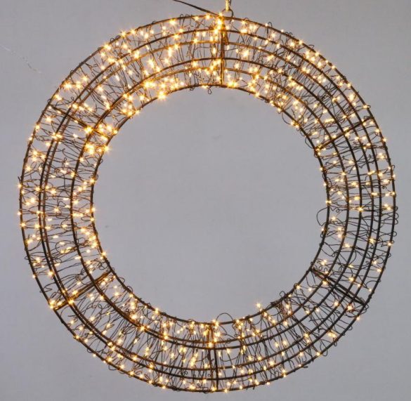 Outdoor Wreath Lights LED Wreath Decorative Light for Holiday Home Decor