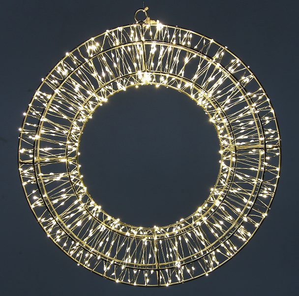Usb Powered Wreath Lights LED Wreath Decorative Light for Holiday Home Decor