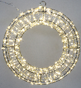 Remote Control Wreath Lights LED Wreath Decorative Light for Holiday Home Decor