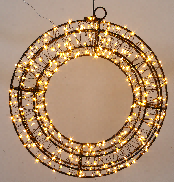 8 Modes Wreath Lights LED Wreath Decorative Light for Holiday Home Decor