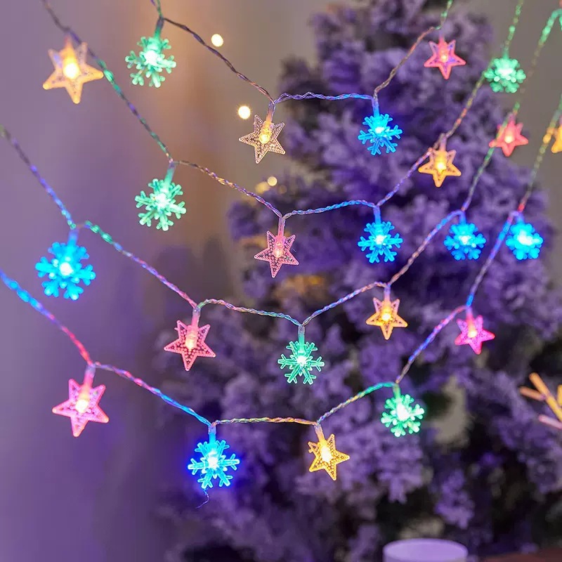 Snowflake Star RGB 3M 20L 2xAA Box (Steady)