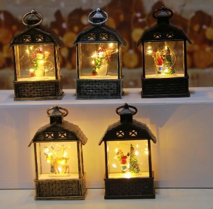 Hanging LED lantern Christmas tree ornament