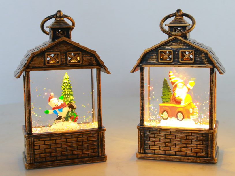 Waterproof Outdoor LED Snow Ball with Timer, Christmas Patio Decor Light