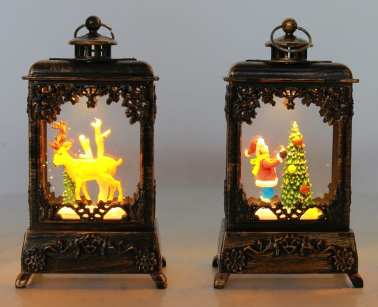 Flameless LED Christmas lantern candle light