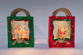 Battery included LED snow ball set for Christmas