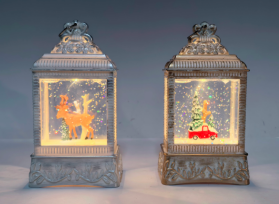 Long lasting battery LED snow ball light