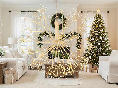 Kitchen Led Firework Lights LED Glass Decorative Light
