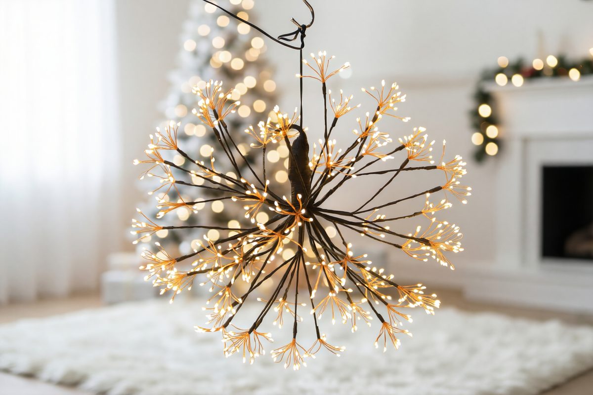 Kitchen Led Firework Lights - Glass Copper Wire Plastic Material, Battery Operated, Detailed Size Specification