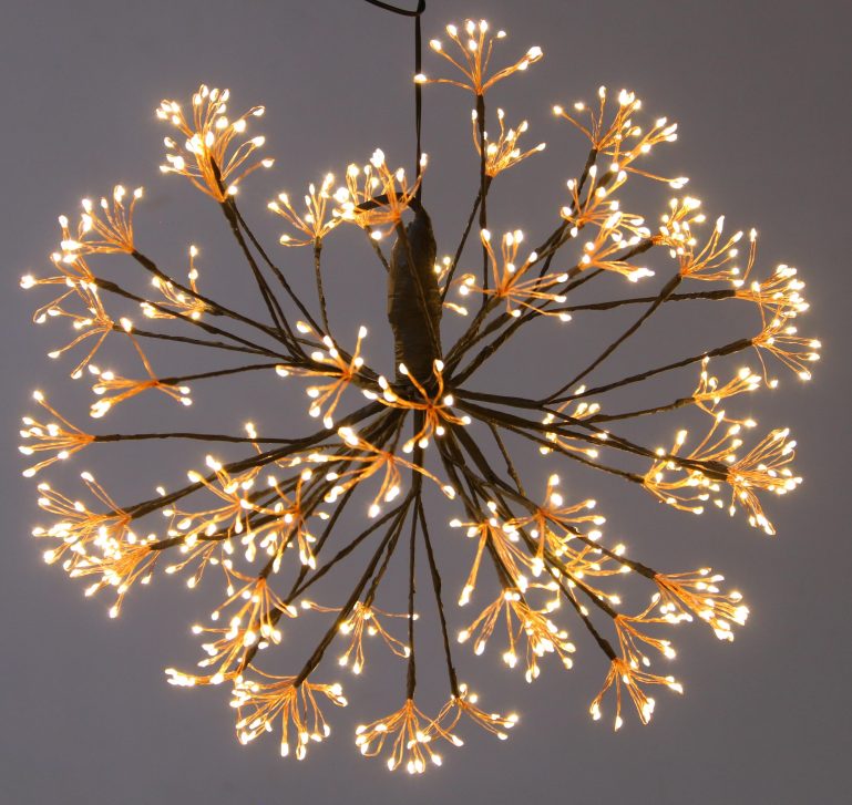 Bedroom Led Firework Lights LED Glass Decorative Light