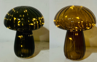 Glass Mushroom Easter Decor Lights 12 Pcs/Ctn 42.5 X 28.5 X 34Cm