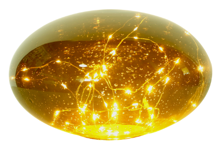 New Year Lights LED Glass Decorative Light