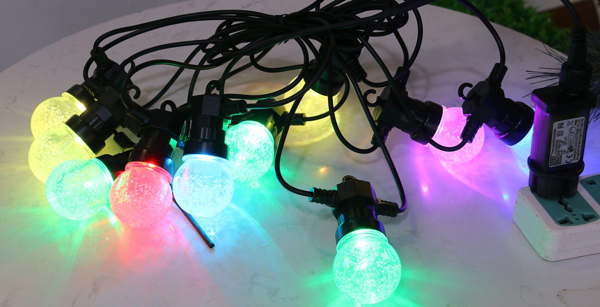 Commercial LED Party String Lights Wholesale, Custom 8 Modes Dimmable Party Lights for Event Planning Hotel Wedding Decor