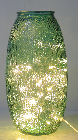 Farmhouse Glass Home Decor Wholesale LED Glass Decorative Light for Home Interior Decor