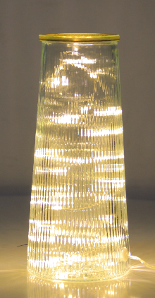Rustic Glass Home Decor Wholesale LED Glass Decorative Light for Home Interior Decor
