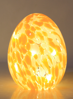 Easter Lights Egg LED Glass Decorative Light for Easter Holiday Decor