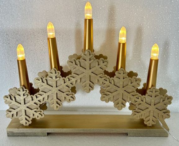 Flameless Wooden Candle Lights LED Candle Decorative Light for Holiday Home Decor