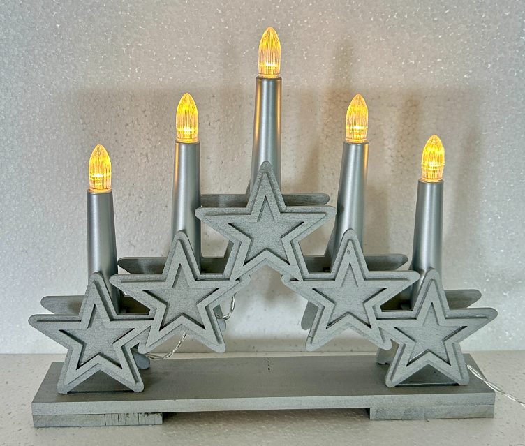 Wooden Candle With Lights LED Candle Decorative Light for Holiday Home Decor
